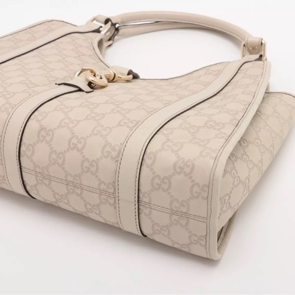 Gucci Guccissima Bardot Hobo Ivory - Picture 3 of 13